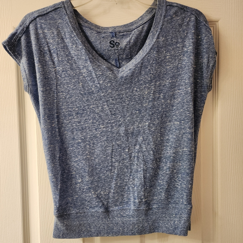 SO Women's Heather Blue Short Sleeve Tee